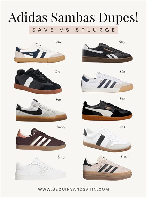 adidas shoes dupe|adidas sambas replacement.